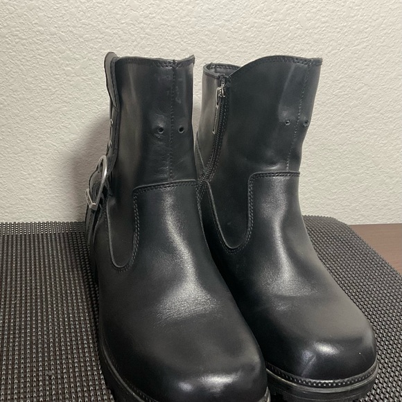 Women’s Harley-Davidson Black Leather upper riding zipped Boots. 9M - Picture 3 of 13